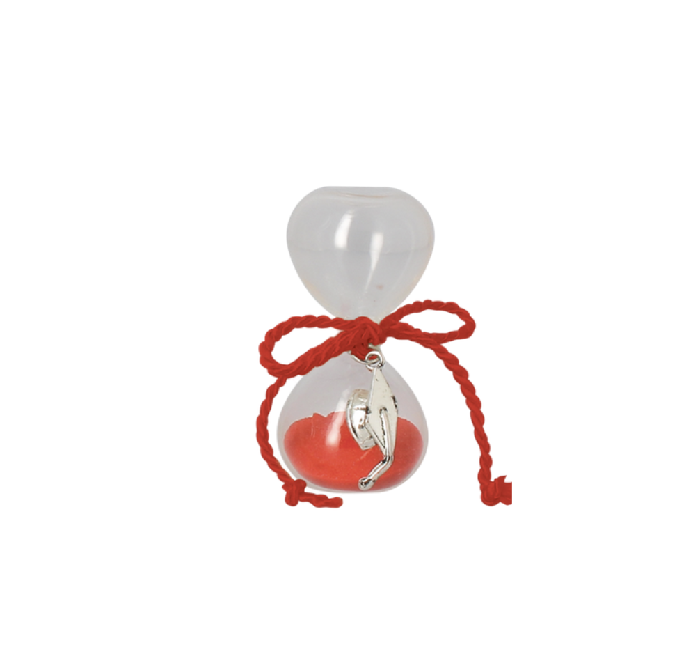 CLESSIDRA C/SABBIA ROSSA E CAPPELLO LAUREA