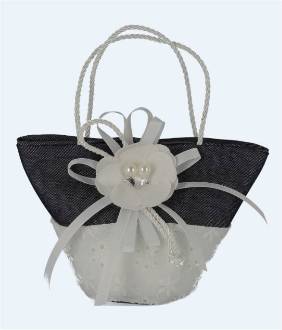 BORSETTA TONDA DEC. JEANS 13X6X10 CM