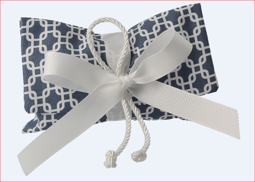 BUSTINA MED. 14X9.5CM DEC. NODO MARINAIO 8 CF - 104 CT