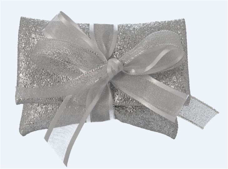 BUSTINA PIC. 10X7.5 CM DEC. SKIN ARGENTO 8 CF - 104 CT