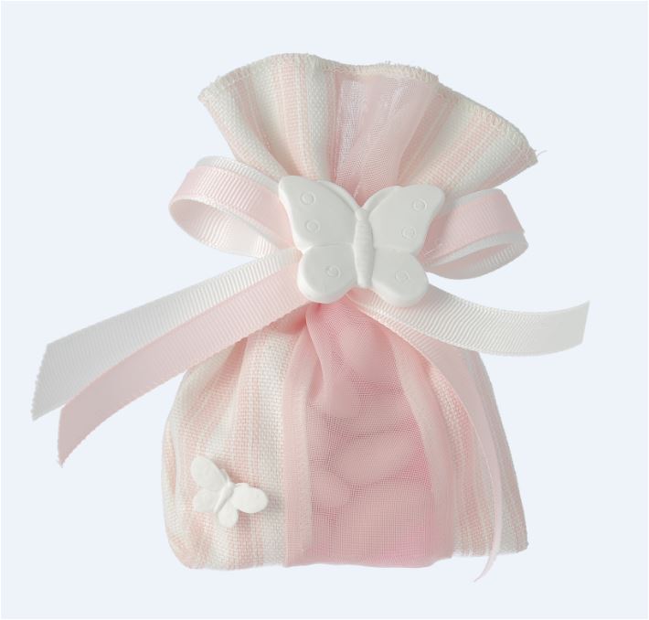 P. CONFETTI CON APPL.GESSETTO ROSA  8.5X13 CM