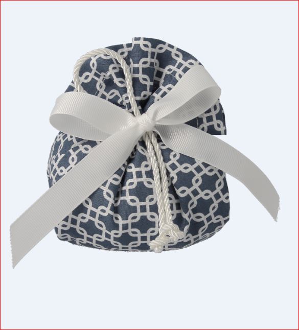 SACCOTTO 11X14 CM DEC. NODO MARINAIO 8 CF - 104 CT