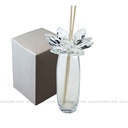 Profumatore slanciato con fiore in Cristallo