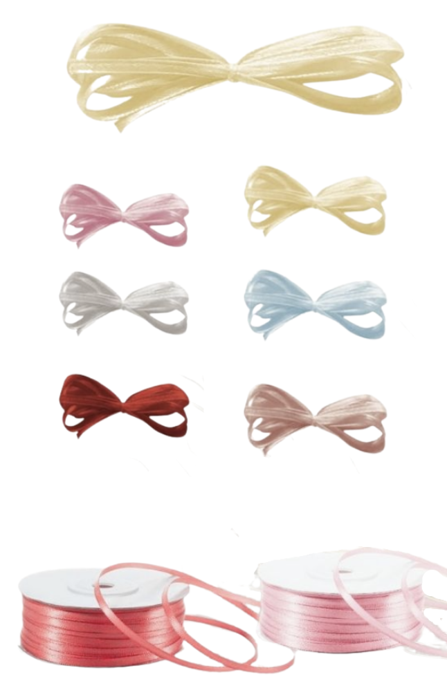 NASTRO DOPPIO RASO - 6 MM X 50 MT