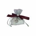 Sacchettino Argento luccicante con Portachiavi Corona Argentata Bomboniera Compleannoì, diciottesimo 18 