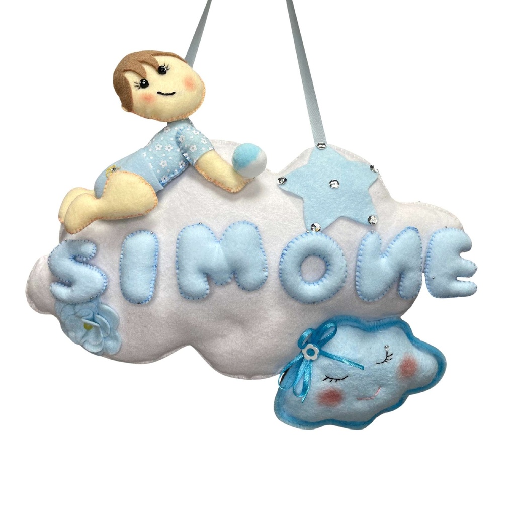 Coccarda Nascita Bimbo su Nuvola