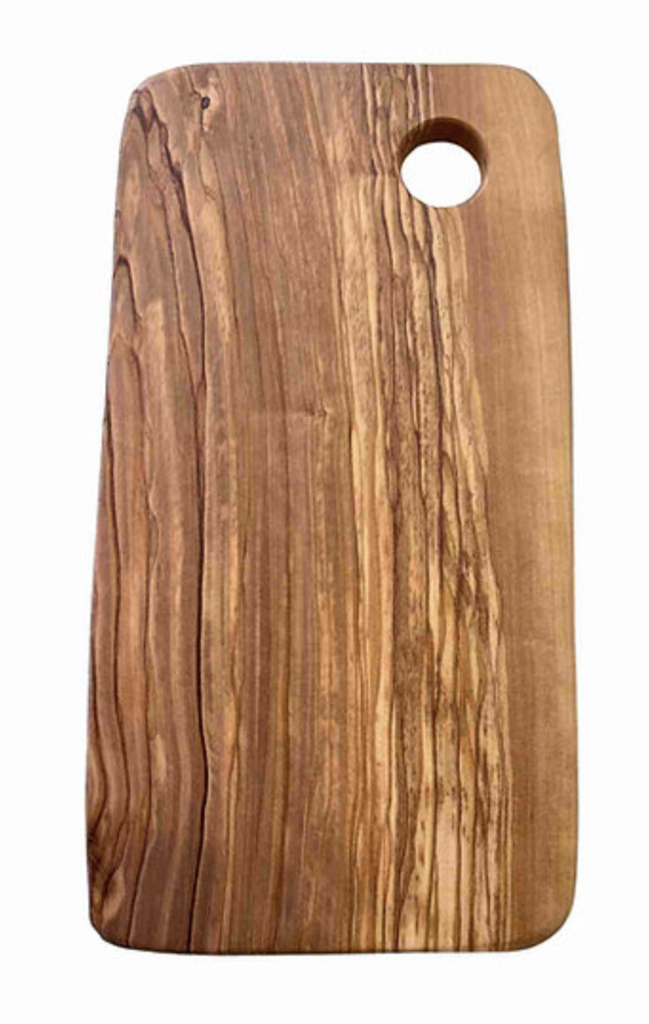 TAGLIERE PICCOLO IN LEGNO D'ULIVO RETTANGOLARE PERSONALIZZATO