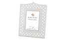 Portafoto Cornice Porcellana Bianca Traforata 