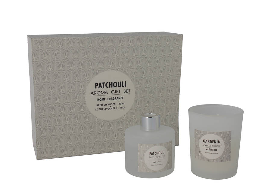 COFANETTO PROFUMATORE E CANDELA FRAGRANZA PATCHOULI