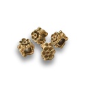 CHARM MUM FIORE IN ACCIAIO ORO e NERO