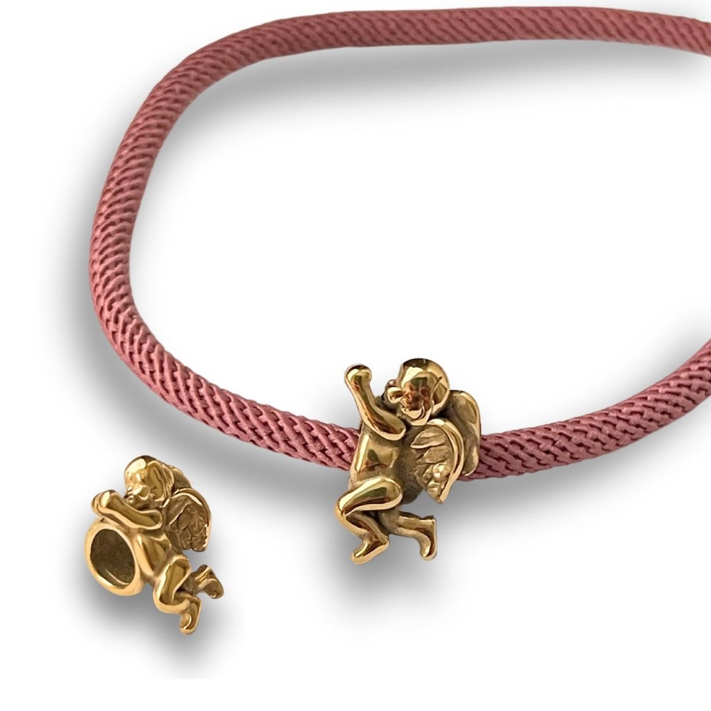 CHARM MIGUEL IN ACCIAIO ORO