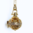 CHIAMA ANGELI ELEMENTO FUOCO Oro con diversi colori di campanella sonora interna 18 mm