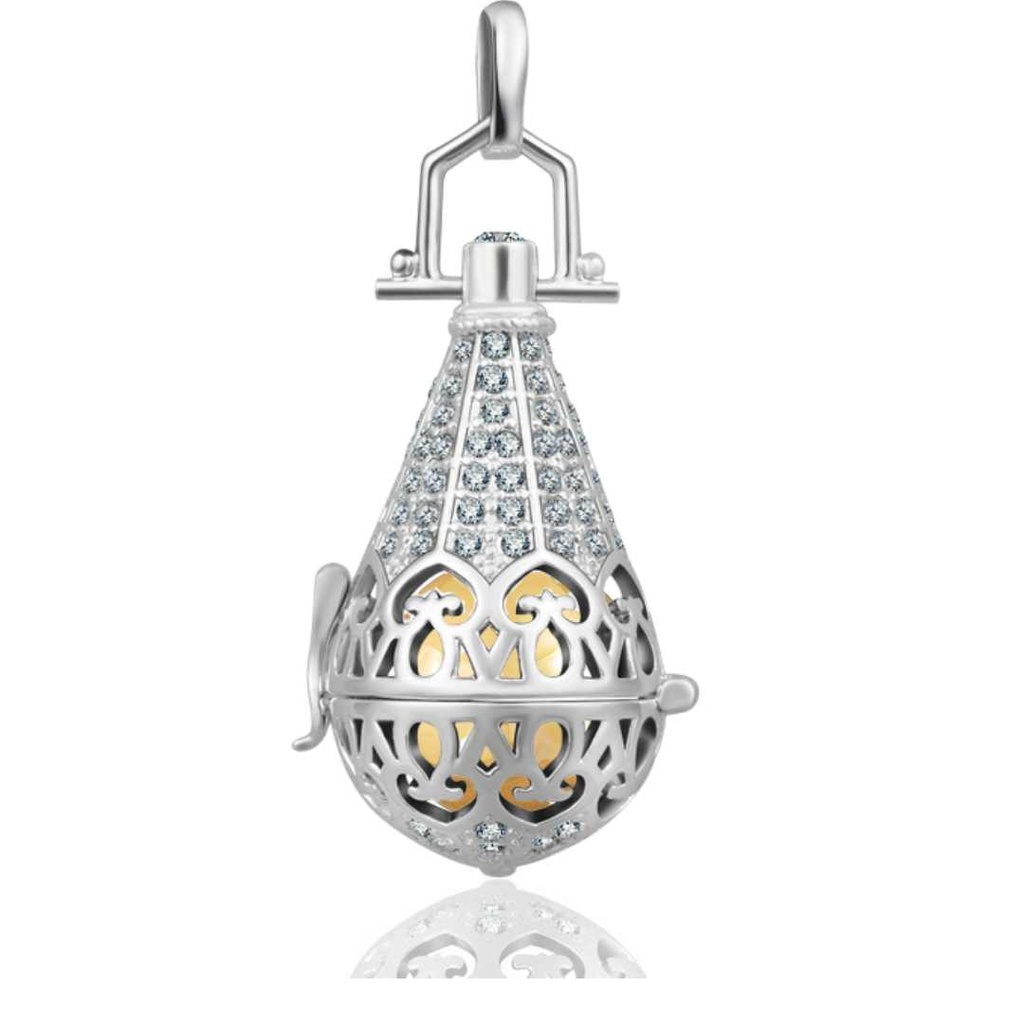 CHIAMA ANGELI ELEMENTO ACQUA CON SFERA SONORA COLORATA (18MM)