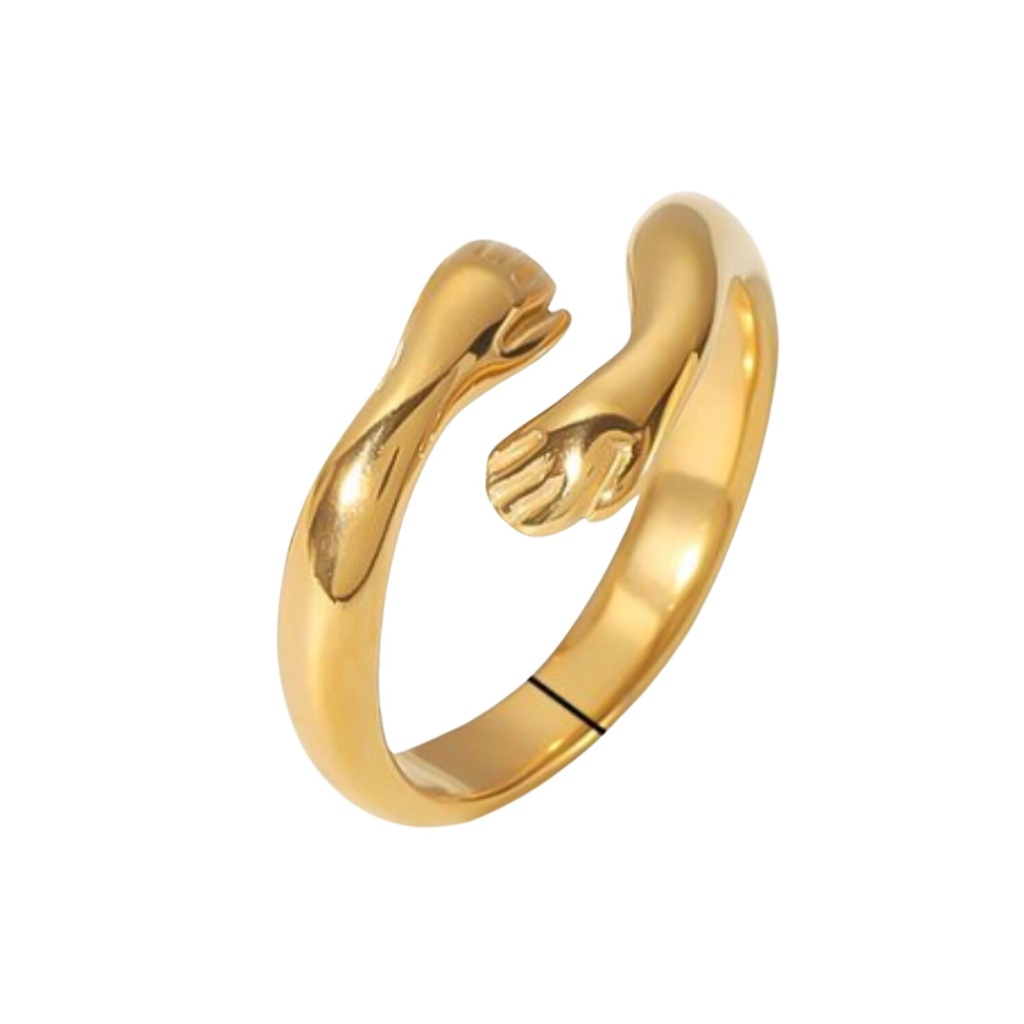 ANELLO ABBRACCIO  ACCIAIO