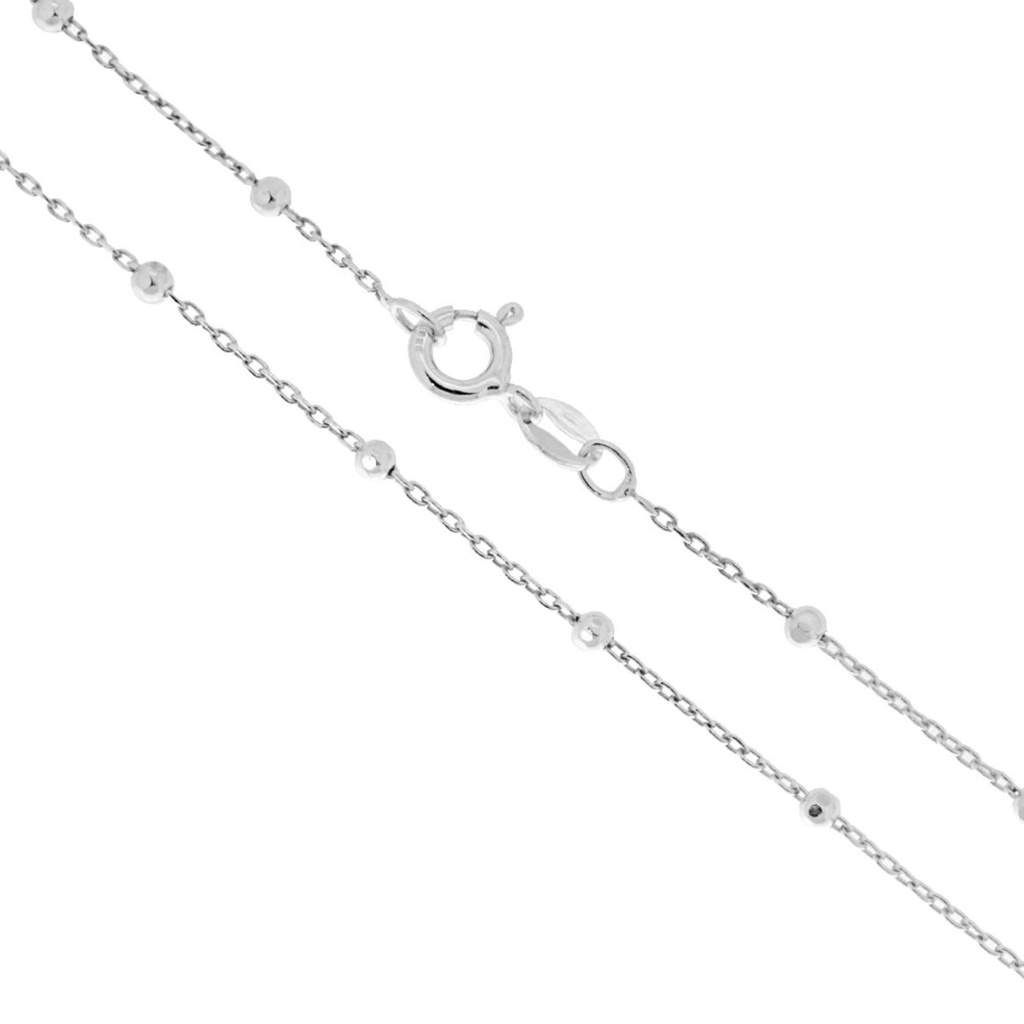 COLLANA LUNGA PALLINI ACCIAIO