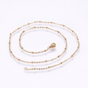 COLLANA PALLINI ACCIAIO Oro