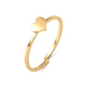 ANELLO Bella in acciaio placcato oro 18k Stella o Cuore 