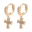ORECCHINI CHIARA PENDENTE CROCE CON STRASS