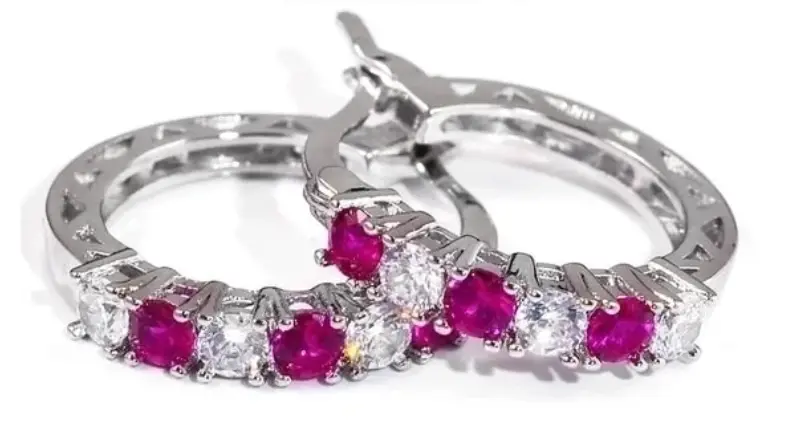 ORECCHINI SERENITY CERCHIETTO CON STRASS DIVERSI COLORI 