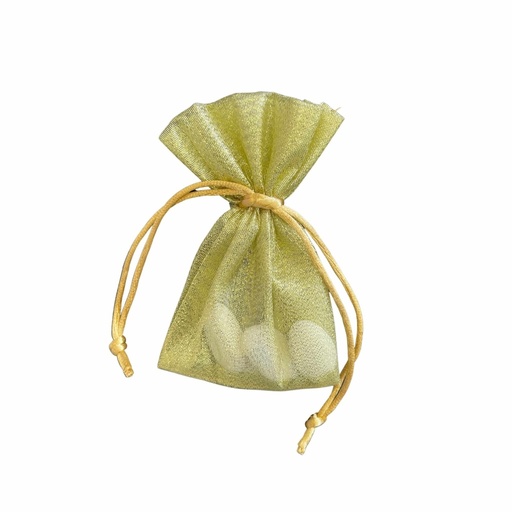[D23012/O] [D23012/O] SACCHETTO TRASPARENTE COLORE ORO