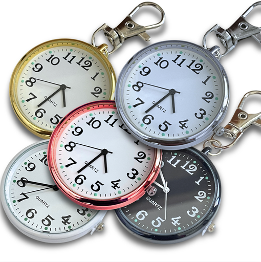 PORTACHIAVI OROLOGIO DA TASCHINO DIVERSI COLORI