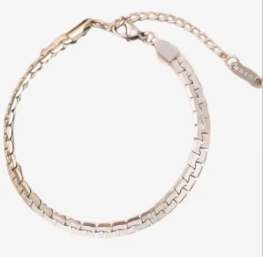 BRACCIALE SEMI RIGIDO ARGENTATO