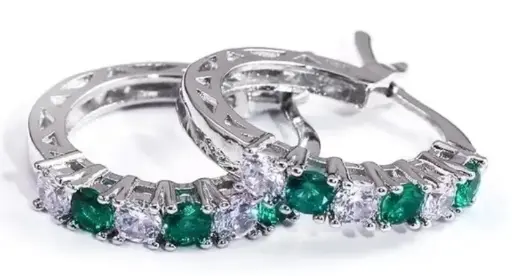 ORECCHINI SERENITY CERCHIETTO CON STRASS DIVERSI COLORI 